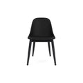 Audo Copenhagen Harbour Side Chair, Dining Height, Upholstered in Black Oak with Sierra 1001, packshot on white