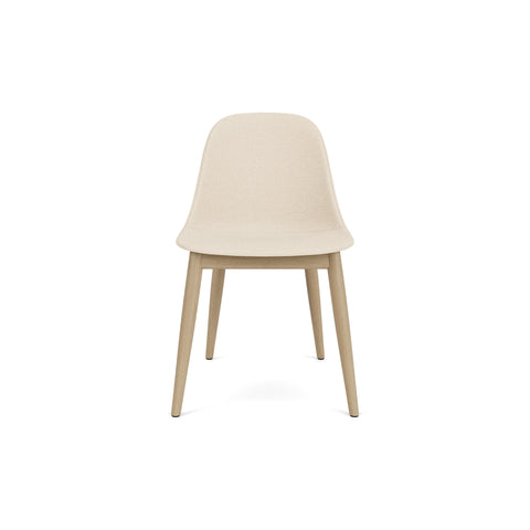 Audo Copenhagen Harbour Side Chair, Dining Height, Upholstered in Natural Oak with Logan Jasmine, packshot on white