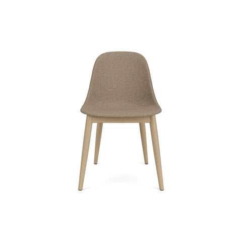 Audo Copenhagen Harbour Side Chair, Dining Height, Upholstered in Natural Oak with Logan Flint, packshot on white