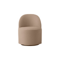 Audo Copenhagen Tearoom Swivel Chair, With Loose Cover, Lounge Chair in Logan Flint, packshot on white