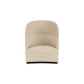 Audo Copenhagen Tearoom Lounge Chair, High Back, US Power Outlet in Logan Sand, packshot on white