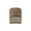 Audo Copenhagen Tearoom Lounge Chair, High Back, US Power Outlet in Logan Flint, packshot on white