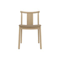 Audo Copenhagen Merkur Dining Chair in Natural Oak with Sierra 1611 seat, packshot on white