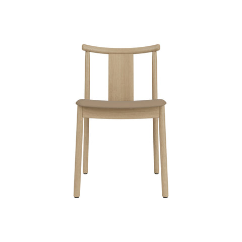 Audo Copenhagen Merkur Dining Chair in Natural Oak with Sierra 1611 seat, packshot on white