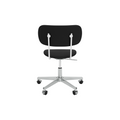 Audo Copenhagen Co Task Chair, Fully Upholstered, Without Arms in Polished Aluminum with Sierra 1001, packshot on white