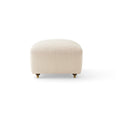 Audo Copenhagen The Tired Man Ottoman in Dark Stained Oak with Baena 14, packshot on white