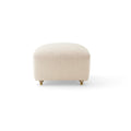 Audo Copenhagen The Tired Man Ottoman in Natural Oak with Baena 14, packshot on white
