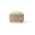 Audo Copenhagen The Tired Man Ottoman in Dark Stained Oak with Baena 15, packshot on white