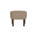 Audo Copenhagen Ingeborg Ottoman in Dark Stained Oak with Logan Flint, packshot on white