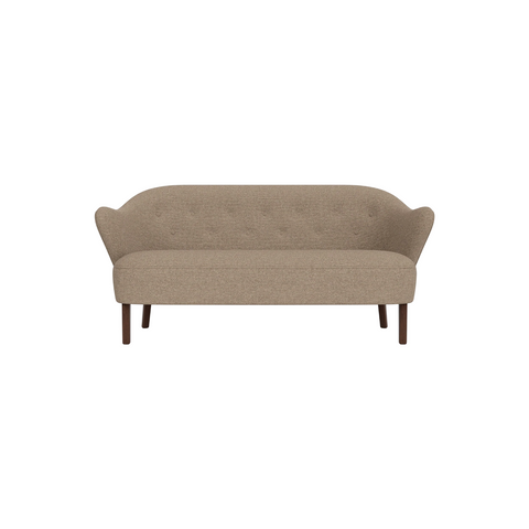 Audo Copenhagen Ingeborg Sofa, Textile in Dark Stained Oak and Logan Flint, packshot on white
