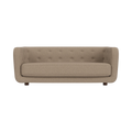 Audo Copenhagen Vilhelm Sofa in Dark Stained Oak with Logan Flint, packshot on white