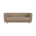 Audo Copenhagen Vilhelm Sofa in Natural Oak with Logan Flint, packshot on white