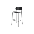 Audo Copenhagen Co Bar Chair, Upholstered in Black Oak with Sierra 1001, packshot on white
