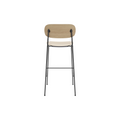 Audo Copenhagen Co Bar Chair, Upholstered in Natural Oak with Logan Jasmine, packshot on white