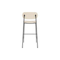 Audo Copenhagen Co Bar Chair, Upholstered, Fully Upholstered in Logan Jasmine, packshot on white