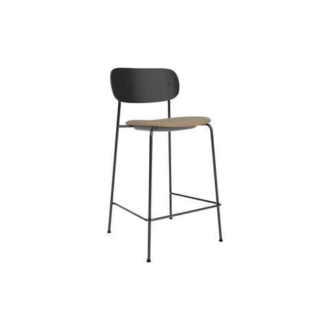Audo Copenhagen Co Counter Chair, Upholstered in Black Oak with Sierra 1611, packshot on white