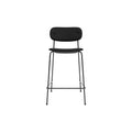 Audo Copenhagen Co Counter Chair, Upholstered in Black Oak with Sierra 1001, packshot on white