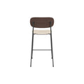 Audo Copenhagen Co Counter Chair, Upholstered in Dark Stained Oak with Logan Jasmine, packshot on white