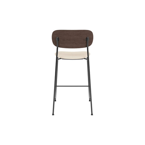 Audo Copenhagen Co Counter Chair, Upholstered in Dark Stained Oak with Logan Jasmine, packshot on white