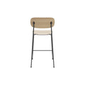Audo Copenhagen Co Counter Chair, Upholstered in Natural Oak with Logan Jasmine, packshot on white