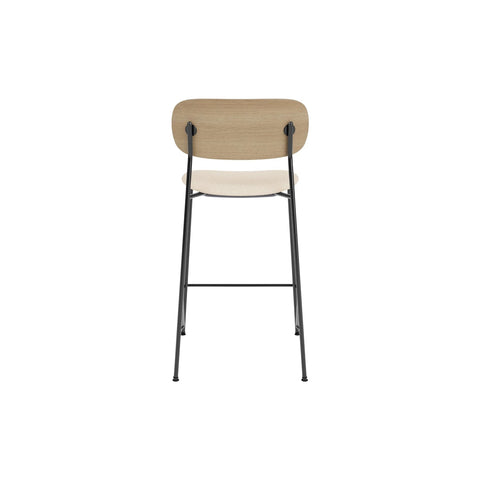 Audo Copenhagen Co Counter Chair, Upholstered in Natural Oak with Logan Jasmine, packshot on white
