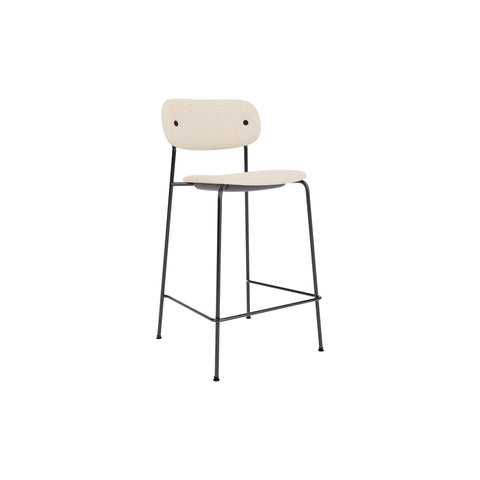 Audo Copenhagen Co Counter Chair, Upholstered, Fully Upholstered in Logan Jasmine, packshot on white
