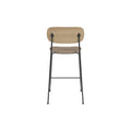 Audo Copenhagen Co Counter Chair, Upholstered in Natural Oak with Logan Flint, packshot on white