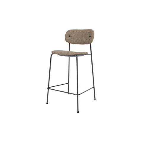 Audo Copenhagen Co Counter Chair, Upholstered, Fully Upholstered in Logan Flint, packshot on white