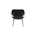 Audo Copenhagen Co Lounge Chair, Fully Upholstered in Natural Oak Arms with Sierra 1001, packshot on white