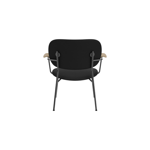 Audo Copenhagen Co Lounge Chair, Fully Upholstered in Natural Oak Arms with Sierra 1001, packshot on white