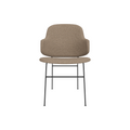 Audo Copenhagen The Penguin Dining Chair, Fully Upholstered in Logan Flint, packshot on white