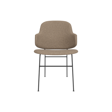 Audo Copenhagen The Penguin Dining Chair, Fully Upholstered in Logan Flint, packshot on white