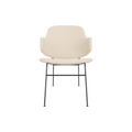 Audo Copenhagen Penguin Lounge Chair, Fully Upholstered in Logan Jasmine, packshot on white