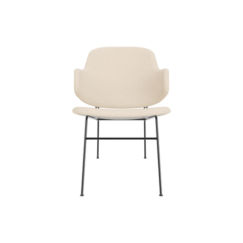 Audo Copenhagen Penguin Lounge Chair, Fully Upholstered in Logan Jasmine, packshot on white