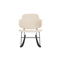 Audo Copenhagen The Penguin Rocking Chair, Fully Upholstered in Logan Jasmine, packshot on white