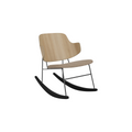 Audo Copenhagen The Penguin Rocking Chair, Logan Flint in Natural Oak, packshot on white