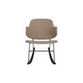 Audo Copenhagen The Penguin Rocking Chair, Fully Upholstered in Logan Flint, packshot on white