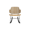 Audo Copenhagen The Penguin Rocking Chair, Aida 0250 in Natural Oak, packshot on white