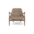Audo Copenhagen Elizabeth Lounge Chair in Walnut and Logan Flint, packshot on white