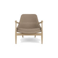 Audo Copenhagen Elizabeth Lounge Chair in Natural Oak and Logan Flint, packshot on white