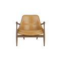 Audo Copenhagen Elizabeth Lounge Chair in Walnut and Aida 0250, packshot on white