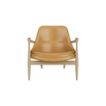 Audo Copenhagen Elizabeth Lounge Chair in Natural Oak and Aida 0250, packshot on white