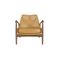 Audo Copenhagen Seal Lounge Chair, Low Back in Walnut and Aida 0250, packshot on white