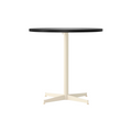 Audo Copenhagen Nook Dining Table 32"Ø in Ivory and Linoleum Charcoal, packshot on white