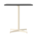 Audo Copenhagen Nook Dining Table 28"L x 24"W in Ivory and Black Oak Veneer, packshot on white