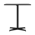 Audo Copenhagen Nook Dining Table 28"L x 24"W in Black and Black Oak Veneer, packshot on white