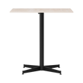 Audo Copenhagen Nook Dining Table 28"L x 24"W in Black and Ceramic Sand, packshot on white