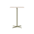 Audo Copenhagen Nook Bar Table 28"L x 24"W in Olive and Ceramic Sand, packshot on white