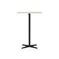 Audo Copenhagen Nook Bar Table 28"L x 24"W in Black and Ceramic Sand, packshot on white