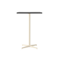 Audo Copenhagen Nook Bar Table 28"L x 24"W in Ivory and Black Oak Veneer, packshot on white